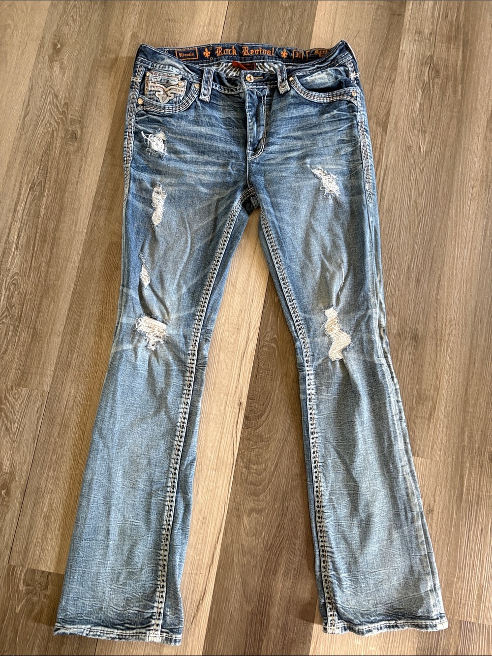 Rock Revival Women's Distressed Jeans 31x34